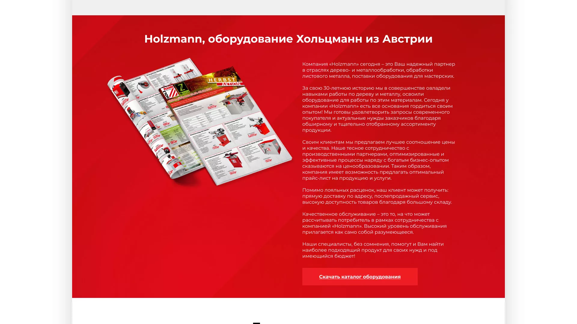 Создание сайта компании «HOLZMANN Maschinen GmbH» в Канаше